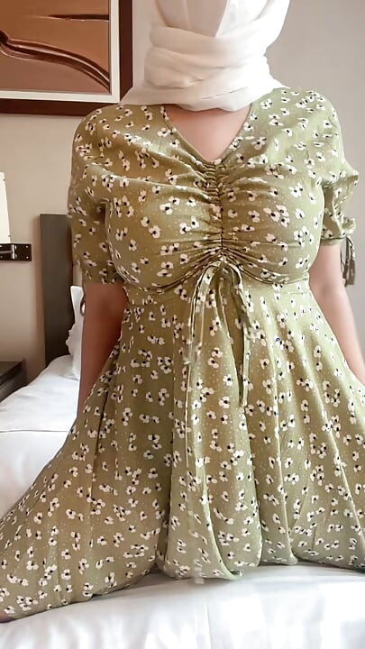 My green daisies girl masturbating with a dildo on the bed