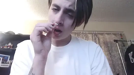 POV degrading sneezing in your face slave