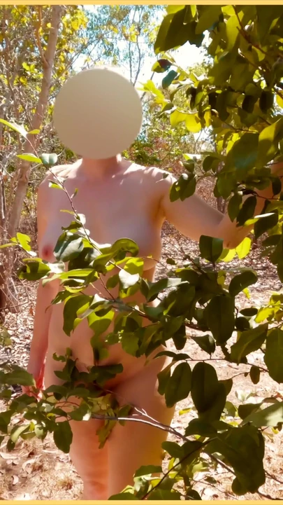 Powerful moment from "Wifey gets fully nude in public exhibitionist dare"