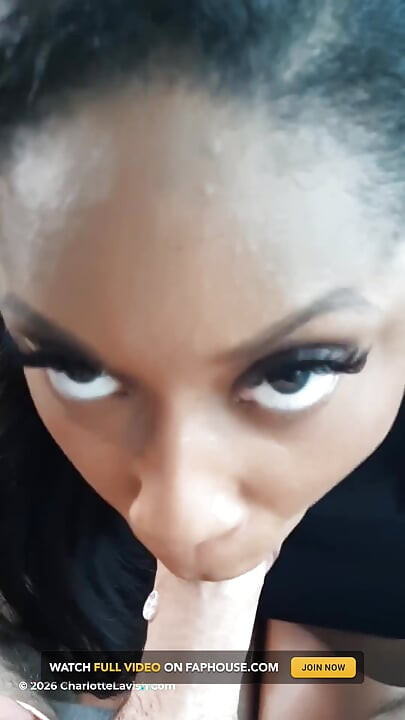 Hot Ebony Charlotte Lavish Blows White Mystery Man