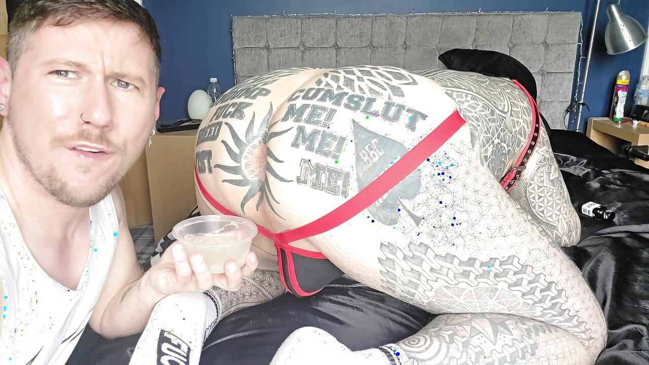 Pervy Taboo Step Dad Saved Anon Cum for Me to Creampie Eat From His Ass