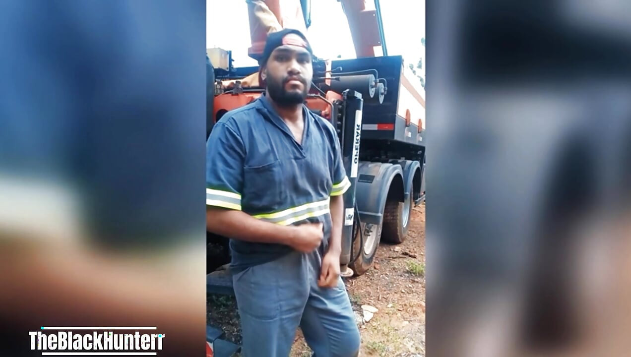 Masturbating on the Construction Site behind the Truck