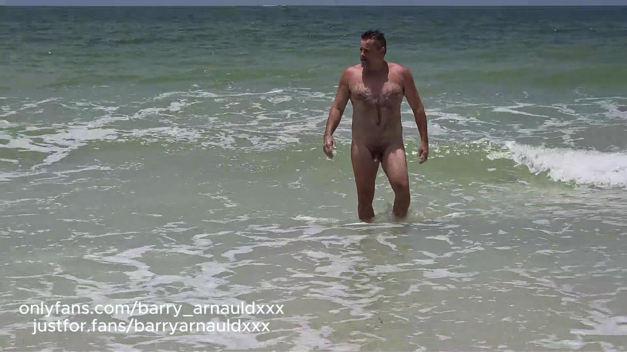 Naked on a public beach!
