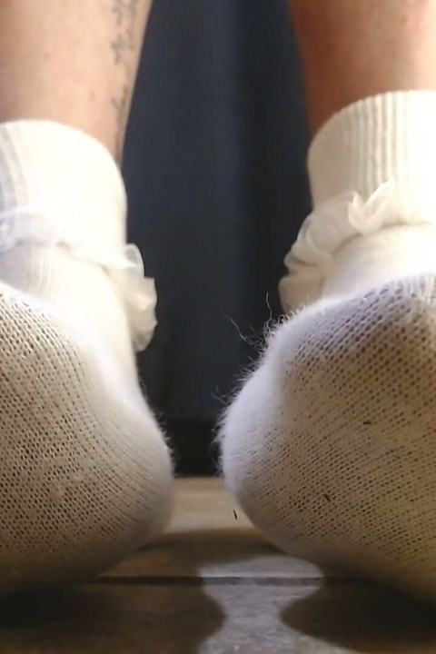 College Girl Ruffled Socks Fav Pair Vans Sneakers