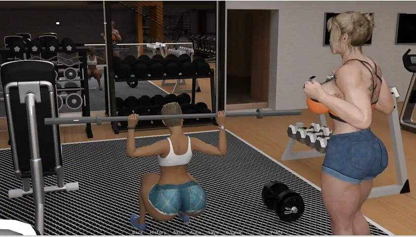Futa Groves - Joc de roluri - vibrator efeminat cu curul mare stai în sala de sport și gard lovit futai