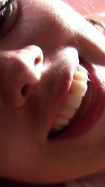 Emotional moment from "Curvy Teen with Hairy Pussy - First Interracial BBC Casting Sex"