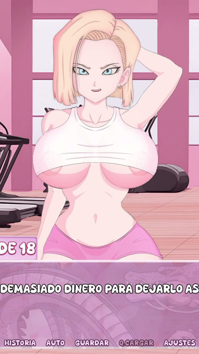 Interdimensional Desire - Fucking the Thighs of Android 18 in front of her Husband | Clip 1