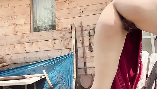 Nake seksi açık havada seksi amcık