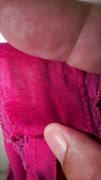 REWARDED with her wet panties. Wife gave me the panties she wear after masturbating super wet