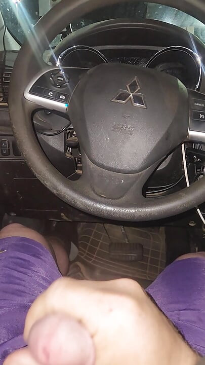 Using Pink Panties to Jerk off in My Car.