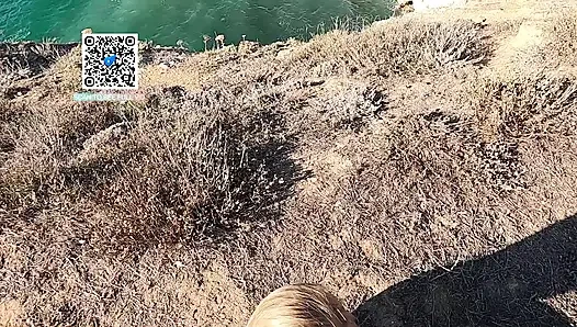 DOGGY STYLE ON THE ROCKS IN PUBLIC