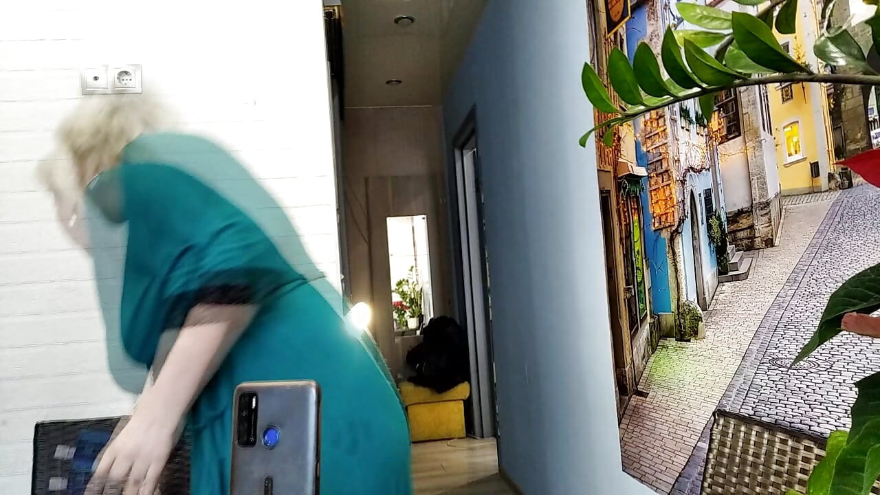 My bitch-wife is ready to start playing with her pussy for the joy of people at any moment: even during lunch.!.