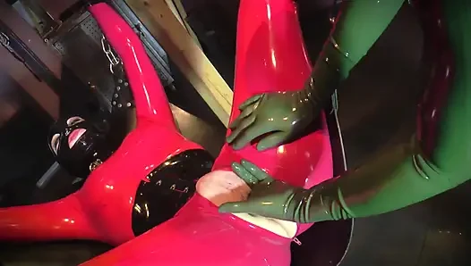Latex Chicks Seduce Their Friend