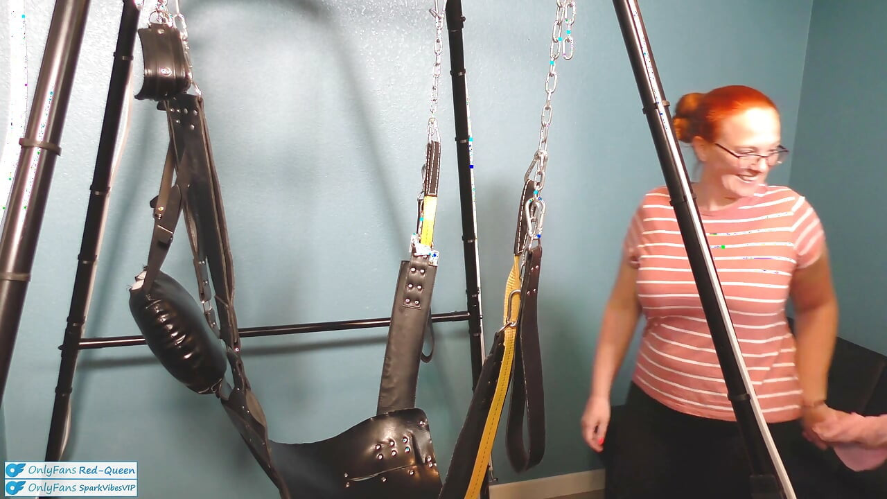 Real Cuckquean Wife Prepares a Gift for Her Husband - Sex Swing and Cuck Creampie Cleanup