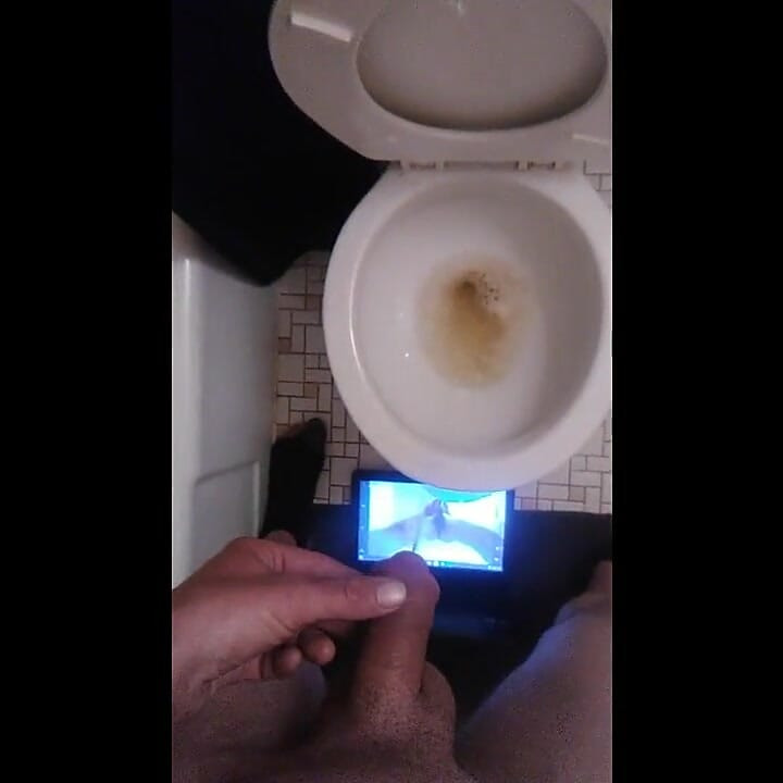 POV Transgirl Pissing on Herself and Camera; Double Angles