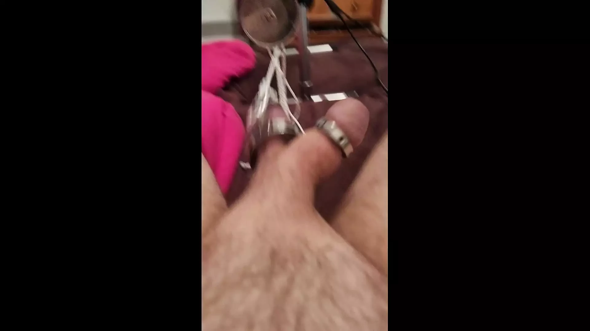 My dick is dancing all over the place. stretching is a good punishment