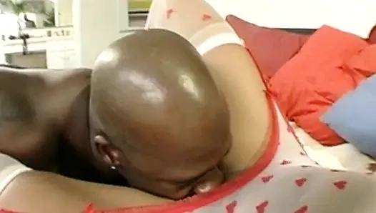 Petite Black Babe From France Pussy Fucked by BBC