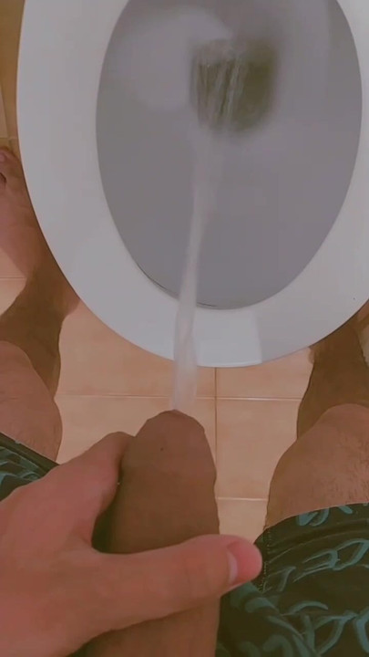 Pissing a lot with my big cock