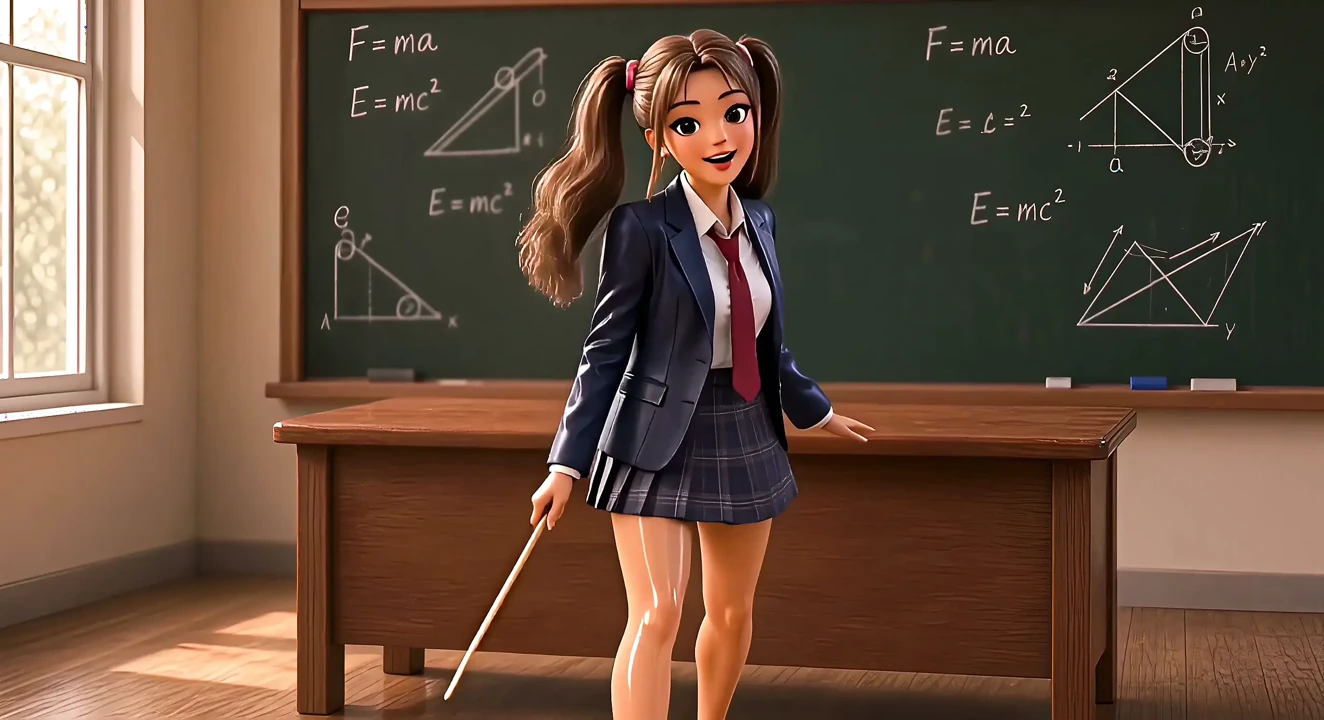 Stayed After School and Teen Teacher Showed Me a Few Lessons