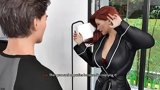 A Divorced Redhead MILF Uses a Slow Living Room Dance to Pull Him Into Private ANAL Sex