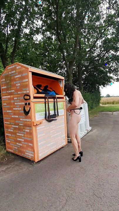 Throwing away clothes and walking naked in public