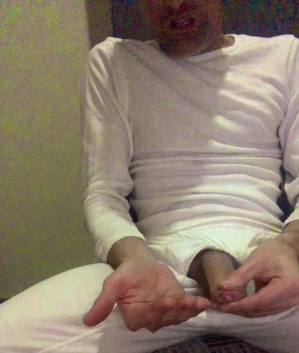 Stroking horny at home