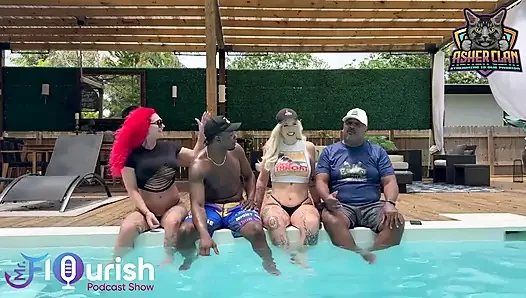 Mrflourish podcast bareng si tamu roxi keogh, gigi patsy dan datjguy di florida