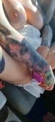 Sex in car – fucking myself