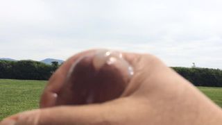 My small dick cumming at the park