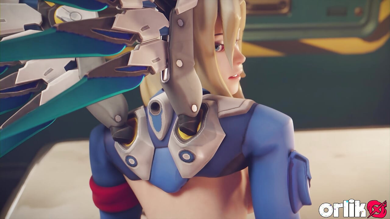 Overwatch mercy dr office 3d hentai çizgi film tek başına amcık oyunu, ıslak sakso ve sert