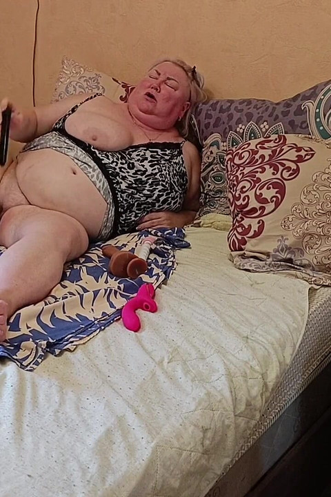 Girlfriend with Big Hairy Cunt Masturbates with Toys