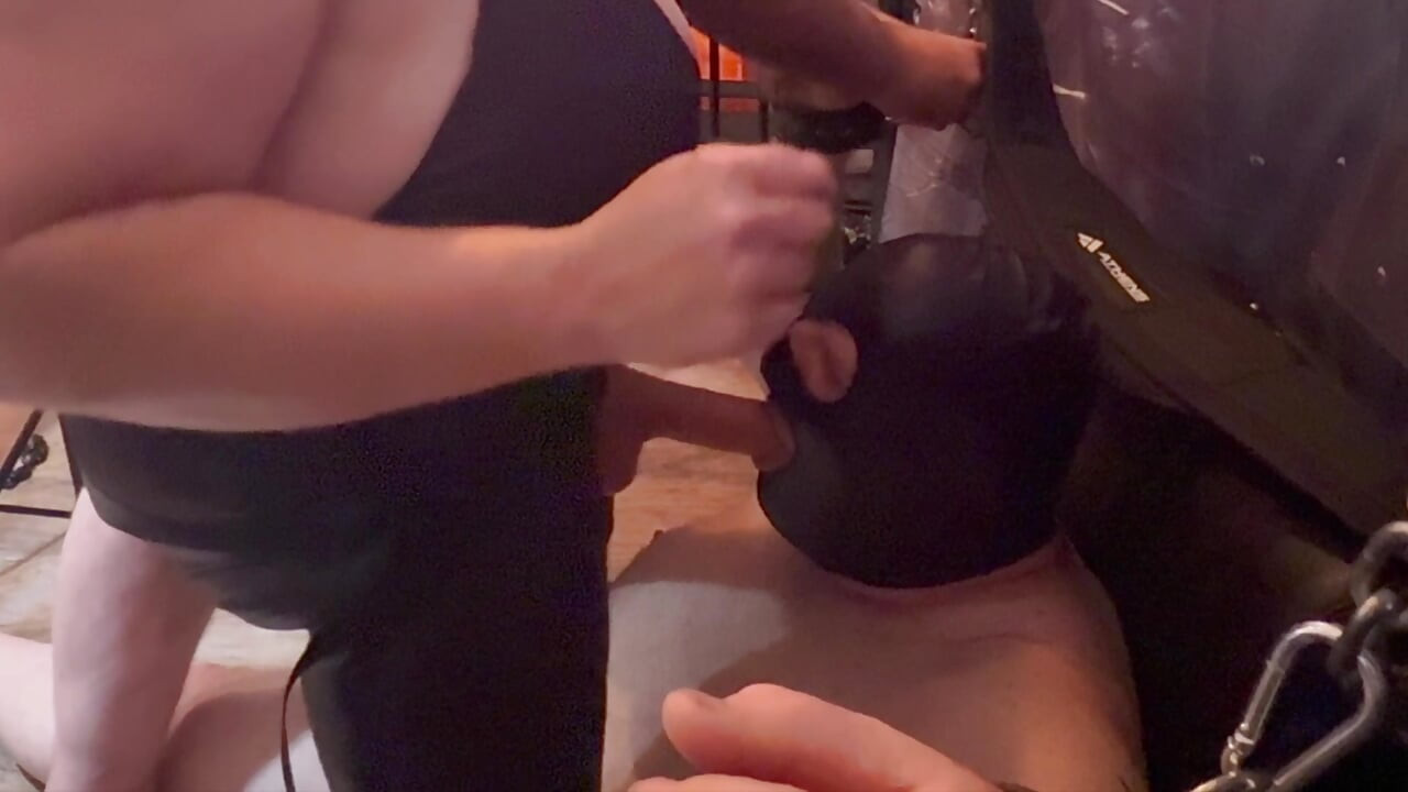 Part 3:- Lanista Bear and Domina Satana takes Bottom Feeder in the dungeon for a bit of tourture!
