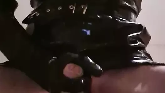 Vinyl Inflatable porn video – Pvc Vinyl Crossdresser Wank and Cum