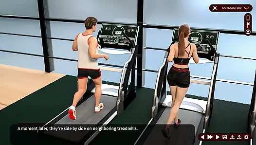 Whispers of desire: sesi latihan istri hot di gym - episode 42