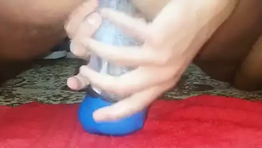 Götümde yapay penisle ev yapımı