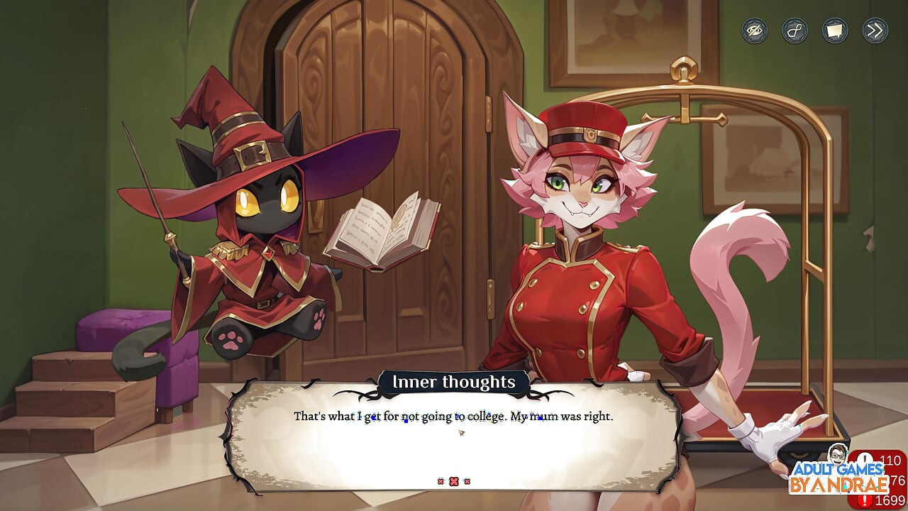 Hotel Tales Gameplay Part 3 - Helping Nikki Sort the Suitcases and Bathe Griselda the Huntress