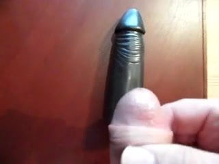 Abspritzen auf Vibrator