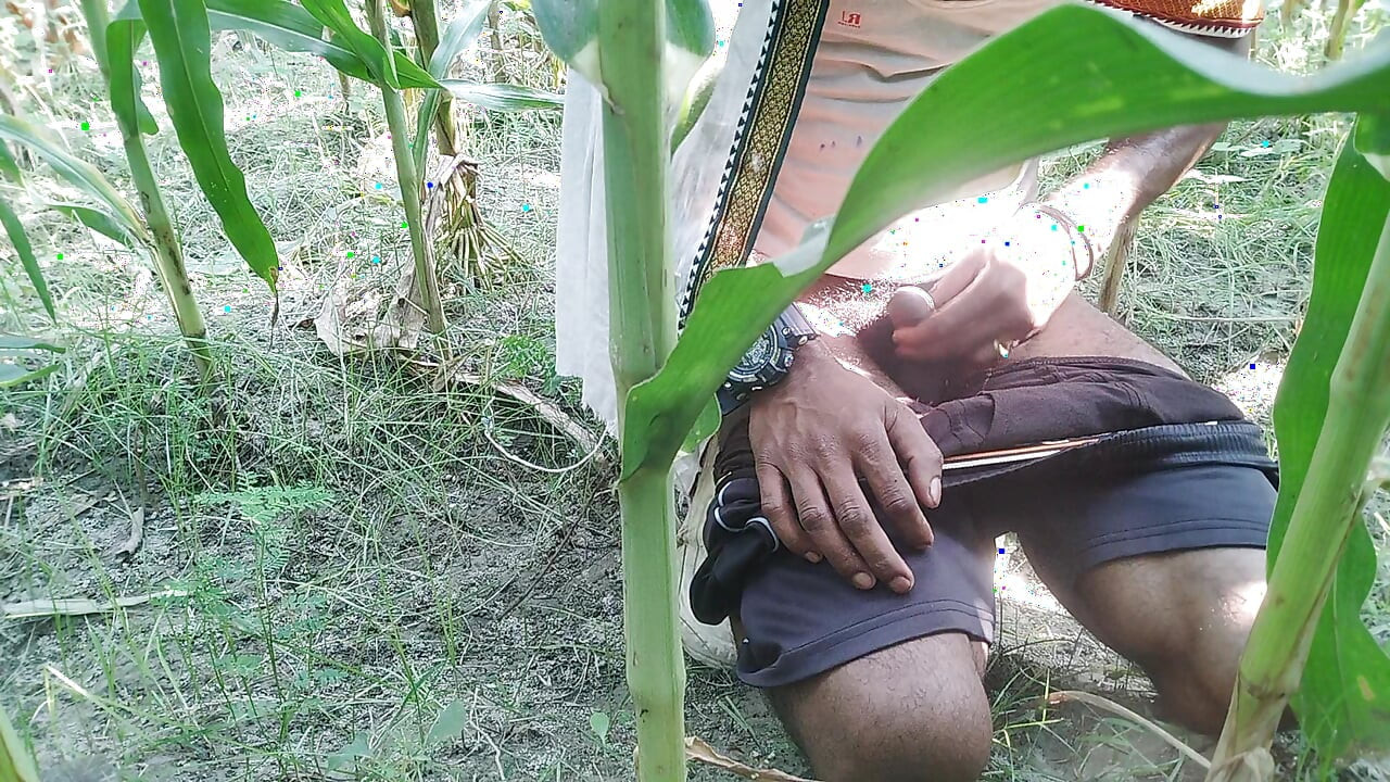 Indian Jungle Transgender Shakes Alone