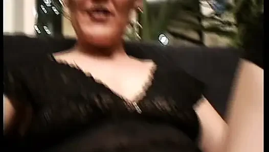 Dirty German slut shaves her twat in solo scene