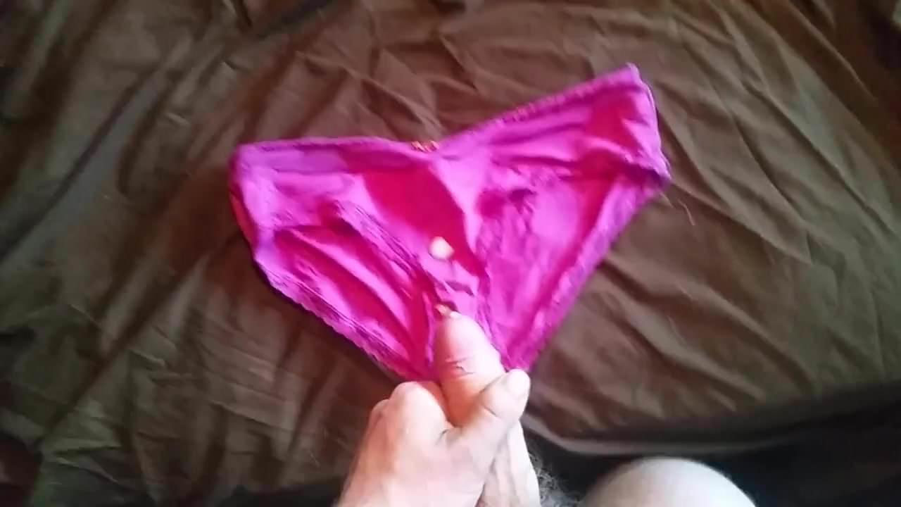 cum on wife's panties