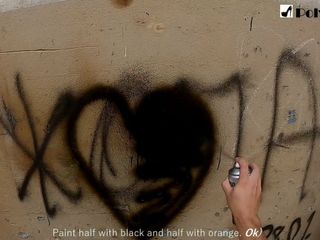 Grafite pintado e fodido ali mesmo