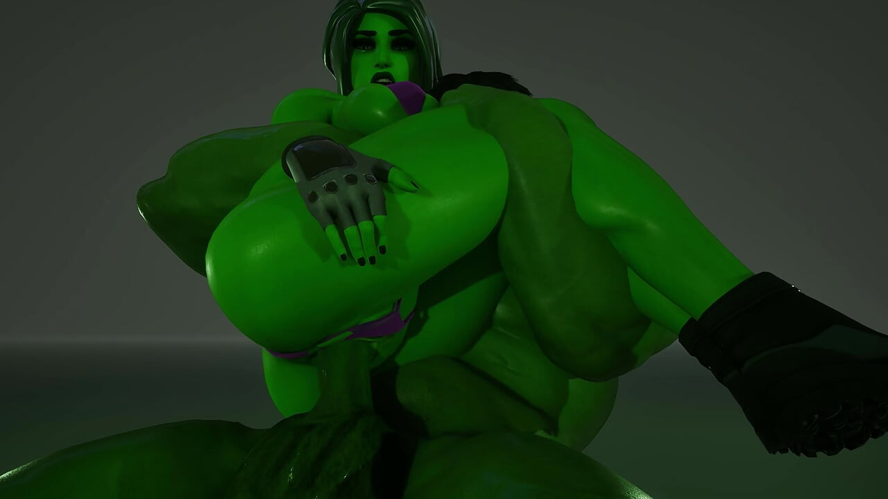 Hulk destroys she hulk's ass (Jennifer Walters) MARVEL PORN