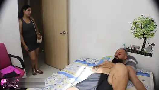 Milf stepmom confesses that she likes her stepson and that she can comfort him in exchange for him giving her a dick - Porn