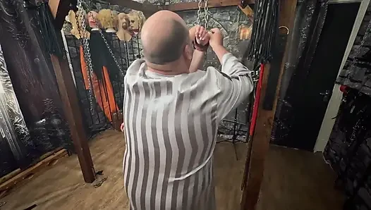 Part 1- Lanista Bear & Blackberrymilf Takes 3 Naughty Subs in the Dungeon.