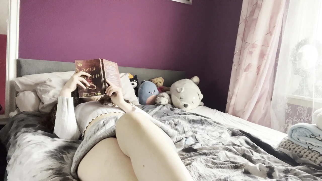 Masturbating to my erotic book