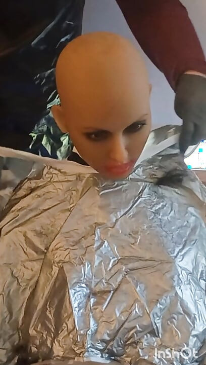 Julia the ebony sexdoll fresh shave