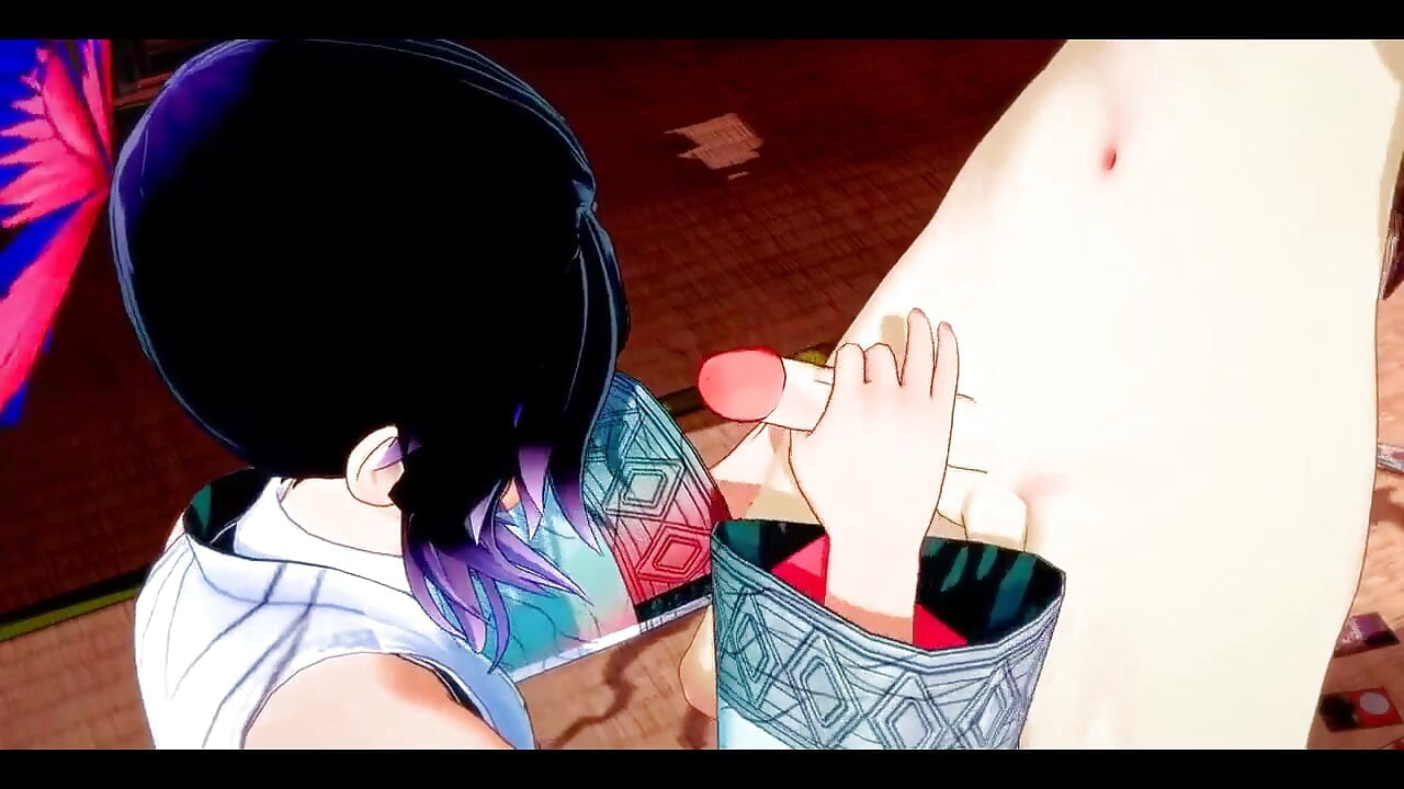 Demon Slayer Futanari - Shinobu X Nezuko Hardsex - japoneză asiatică Manga anime joc porno