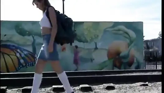 Brunette babe gets her wet pussy licked and plowed