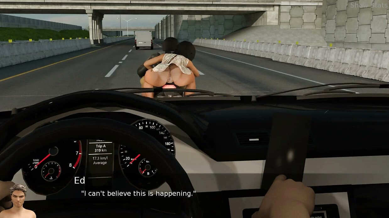 Project Hotwife - Gameplay - Roleplay - Wife Exposing Her While Driving in Bike