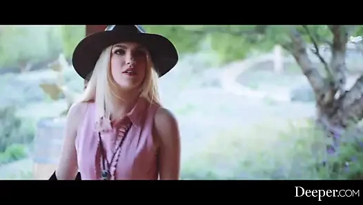 Deeper. Willful Cowgirl Jazlyn Has a Taste for Bad Bo
